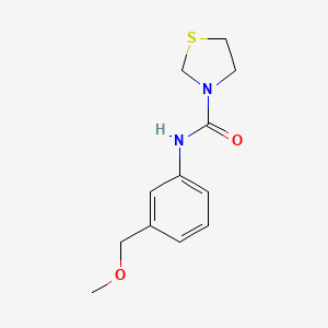 molecular formula C12H16N2O2S B6900141 N-[3-(methoxymethyl)phenyl]-1,3-thiazolidine-3-carboxamide 