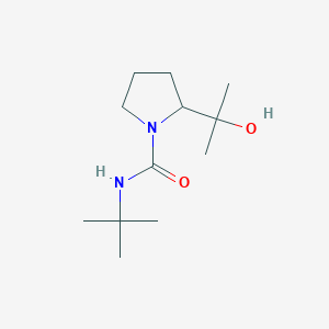 molecular formula C12H24N2O2 B6900195 N-tert-butyl-2-(2-hydroxypropan-2-yl)pyrrolidine-1-carboxamide 