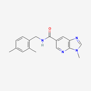 molecular formula C17H18N4O B6900204 N-[(2,4-dimethylphenyl)methyl]-3-methylimidazo[4,5-b]pyridine-6-carboxamide 