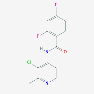 molecular formula C13H9ClF2N2O B6900247 N-(3-chloro-2-methylpyridin-4-yl)-2,4-difluorobenzamide 
