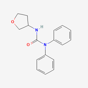 molecular formula C17H18N2O2 B6900340 3-(Oxolan-3-yl)-1,1-diphenylurea 