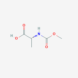 molecular formula C5H9NO4 B069004 (2R)-2-(methoxycarbonylamino)propanoic Acid CAS No. 171567-85-4