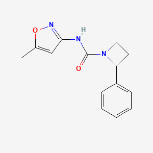 molecular formula C14H15N3O2 B6900806 N-(5-methyl-1,2-oxazol-3-yl)-2-phenylazetidine-1-carboxamide 