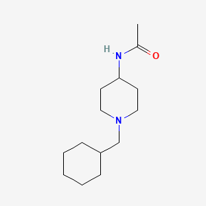molecular formula C14H26N2O B6901198 N-[1-(cyclohexylmethyl)piperidin-4-yl]acetamide 