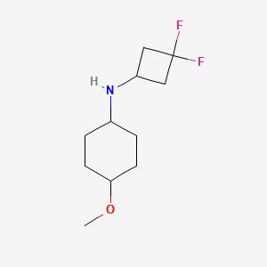 molecular formula C11H19F2NO B6901380 N-(3,3-difluorocyclobutyl)-4-methoxycyclohexan-1-amine 