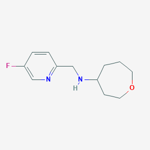 molecular formula C12H17FN2O B6901386 N-[(5-fluoropyridin-2-yl)methyl]oxepan-4-amine 