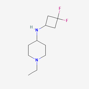 molecular formula C11H20F2N2 B6901392 N-(3,3-difluorocyclobutyl)-1-ethylpiperidin-4-amine 