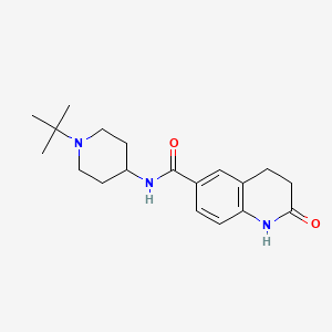 molecular formula C19H27N3O2 B6901750 N-(1-tert-butylpiperidin-4-yl)-2-oxo-3,4-dihydro-1H-quinoline-6-carboxamide 