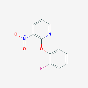 molecular formula C11H7FN2O3 B069018 2-(2-Fluorophenoxy)-3-nitropyridine CAS No. 175135-65-6