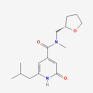 molecular formula C16H24N2O3 B6901870 N-methyl-2-(2-methylpropyl)-6-oxo-N-[[(2S)-oxolan-2-yl]methyl]-1H-pyridine-4-carboxamide 