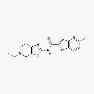 molecular formula C17H18N4O2S B6901991 N-(5-ethyl-6,7-dihydro-4H-[1,3]thiazolo[5,4-c]pyridin-2-yl)-5-methylfuro[3,2-b]pyridine-2-carboxamide 