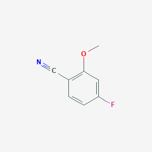 molecular formula C8H6FNO B069021 4-Fluoro-2-methoxybenzonitrile CAS No. 191014-55-8