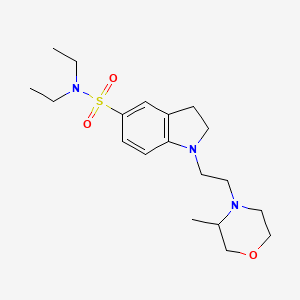 molecular formula C19H31N3O3S B6902102 N,N-diethyl-1-[2-(3-methylmorpholin-4-yl)ethyl]-2,3-dihydroindole-5-sulfonamide 