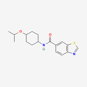 molecular formula C17H22N2O2S B6902268 N-(4-propan-2-yloxycyclohexyl)-1,3-benzothiazole-6-carboxamide 