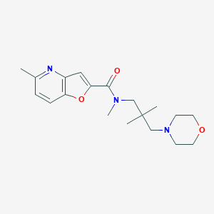 molecular formula C19H27N3O3 B6902344 N-(2,2-dimethyl-3-morpholin-4-ylpropyl)-N,5-dimethylfuro[3,2-b]pyridine-2-carboxamide 