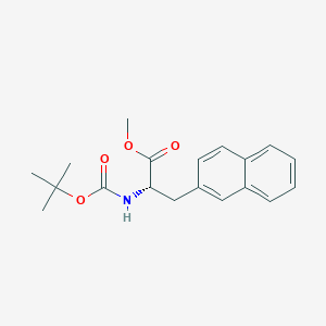 molecular formula C19H23NO4 B069030 (S)-2-Tert-butoxycarbonylamino-3-naphthalen-2-YL-propionic acid methyl ester CAS No. 176896-73-4