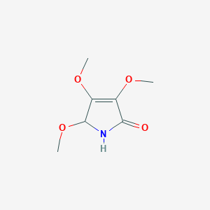 molecular formula C7H11NO4 B069033 3,4,5-Trimethoxy-1H-pyrrol-2(5H)-one CAS No. 177087-48-8
