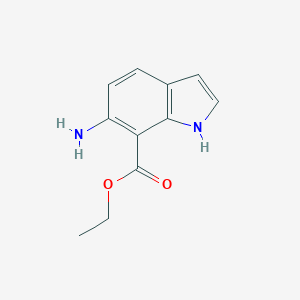 molecular formula C11H12N2O2 B069038 Ethyl 6-amino-1H-indole-7-carboxylate CAS No. 174311-79-6