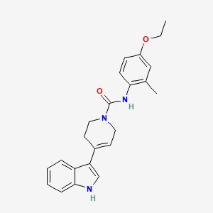 molecular formula C23H25N3O2 B6903832 N-(4-ethoxy-2-methylphenyl)-4-(1H-indol-3-yl)-3,6-dihydro-2H-pyridine-1-carboxamide 