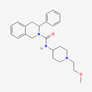 molecular formula C24H31N3O2 B6904691 N-[1-(2-methoxyethyl)piperidin-4-yl]-3-phenyl-3,4-dihydro-1H-isoquinoline-2-carboxamide 