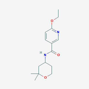 molecular formula C15H22N2O3 B6904901 N-(2,2-dimethyloxan-4-yl)-6-ethoxypyridine-3-carboxamide 
