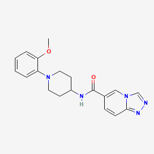 molecular formula C19H21N5O2 B6905051 N-[1-(2-methoxyphenyl)piperidin-4-yl]-[1,2,4]triazolo[4,3-a]pyridine-6-carboxamide 