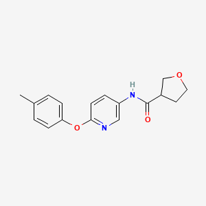 molecular formula C17H18N2O3 B6905314 N-[6-(4-methylphenoxy)pyridin-3-yl]oxolane-3-carboxamide 