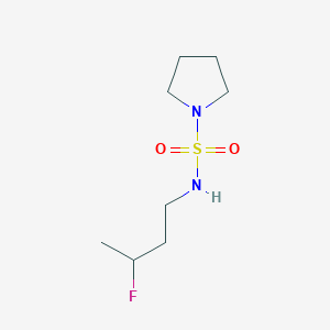 molecular formula C8H17FN2O2S B6905737 N-(3-fluorobutyl)pyrrolidine-1-sulfonamide 