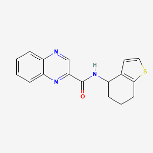 molecular formula C17H15N3OS B6906178 N-(4,5,6,7-tetrahydro-1-benzothiophen-4-yl)quinoxaline-2-carboxamide 