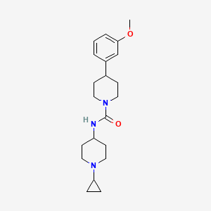 molecular formula C21H31N3O2 B6906914 N-(1-cyclopropylpiperidin-4-yl)-4-(3-methoxyphenyl)piperidine-1-carboxamide 