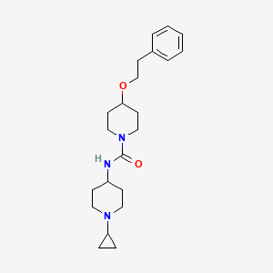 molecular formula C22H33N3O2 B6906950 N-(1-cyclopropylpiperidin-4-yl)-4-(2-phenylethoxy)piperidine-1-carboxamide 