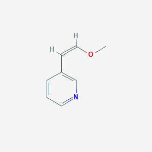molecular formula C8H9NO B069073 3-[(Z)-2-Methoxyethenyl]pyridine CAS No. 162706-25-4