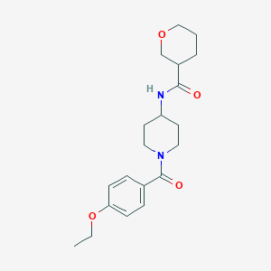 molecular formula C20H28N2O4 B6908597 N-[1-(4-ethoxybenzoyl)piperidin-4-yl]oxane-3-carboxamide 
