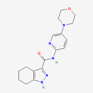 molecular formula C17H21N5O2 B6908632 N-(5-morpholin-4-ylpyridin-2-yl)-4,5,6,7-tetrahydro-1H-indazole-3-carboxamide 