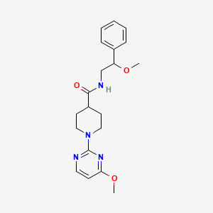 molecular formula C20H26N4O3 B6908642 N-(2-methoxy-2-phenylethyl)-1-(4-methoxypyrimidin-2-yl)piperidine-4-carboxamide 