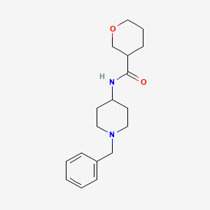 molecular formula C18H26N2O2 B6908649 N-(1-benzylpiperidin-4-yl)oxane-3-carboxamide 