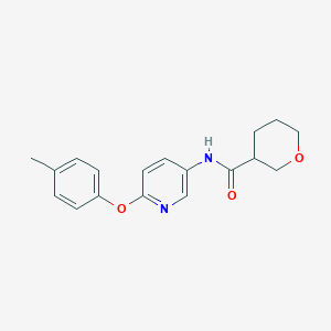 molecular formula C18H20N2O3 B6908671 N-[6-(4-methylphenoxy)pyridin-3-yl]oxane-3-carboxamide 