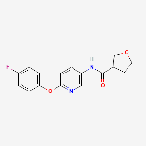 molecular formula C16H15FN2O3 B6909068 N-[6-(4-fluorophenoxy)pyridin-3-yl]oxolane-3-carboxamide 