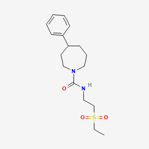 molecular formula C17H26N2O3S B6909216 N-(2-ethylsulfonylethyl)-4-phenylazepane-1-carboxamide 