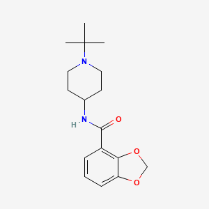 molecular formula C17H24N2O3 B6909445 N-(1-tert-butylpiperidin-4-yl)-1,3-benzodioxole-4-carboxamide 
