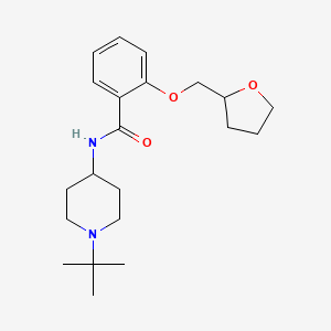 molecular formula C21H32N2O3 B6909449 N-(1-tert-butylpiperidin-4-yl)-2-(oxolan-2-ylmethoxy)benzamide 