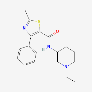 molecular formula C18H23N3OS B6909580 N-(1-ethylpiperidin-3-yl)-2-methyl-4-phenyl-1,3-thiazole-5-carboxamide 