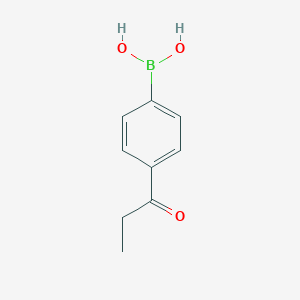 molecular formula C9H11BO3 B069098 (4-Propionylphenyl)boronic acid CAS No. 186498-36-2