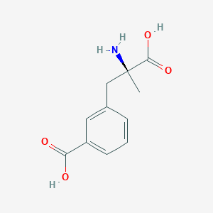 molecular formula C11H13NO4 B069103 alpha-Methyl-3-carboxyphenylalanine CAS No. 171031-50-8