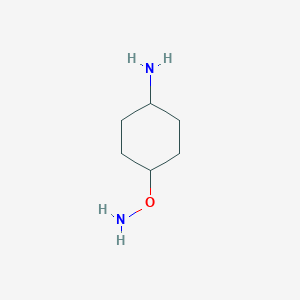molecular formula C6H14N2O B069105 4-(Aminooxy)cyclohexanamine CAS No. 167081-02-9