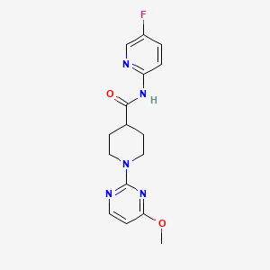 molecular formula C16H18FN5O2 B6910575 N-(5-fluoropyridin-2-yl)-1-(4-methoxypyrimidin-2-yl)piperidine-4-carboxamide 