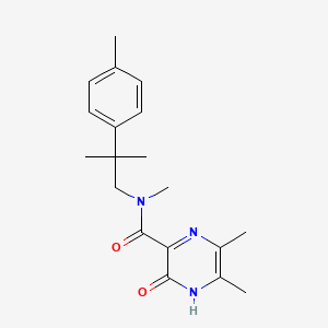 molecular formula C19H25N3O2 B6910590 N,5,6-trimethyl-N-[2-methyl-2-(4-methylphenyl)propyl]-2-oxo-1H-pyrazine-3-carboxamide 