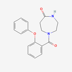 molecular formula C18H18N2O3 B6910677 1-(2-Phenoxybenzoyl)-1,4-diazepan-5-one 