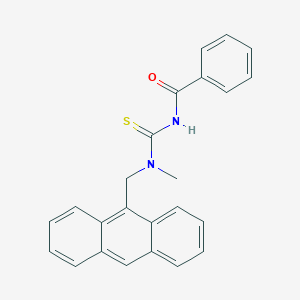 molecular formula C24H20N2OS B069110 N-(9-Anthrylmethyl)-N'-benzoyl-N-methylthiourea CAS No. 167781-43-3