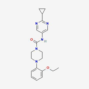 molecular formula C20H25N5O2 B6911027 N-(2-cyclopropylpyrimidin-5-yl)-4-(2-ethoxyphenyl)piperazine-1-carboxamide 